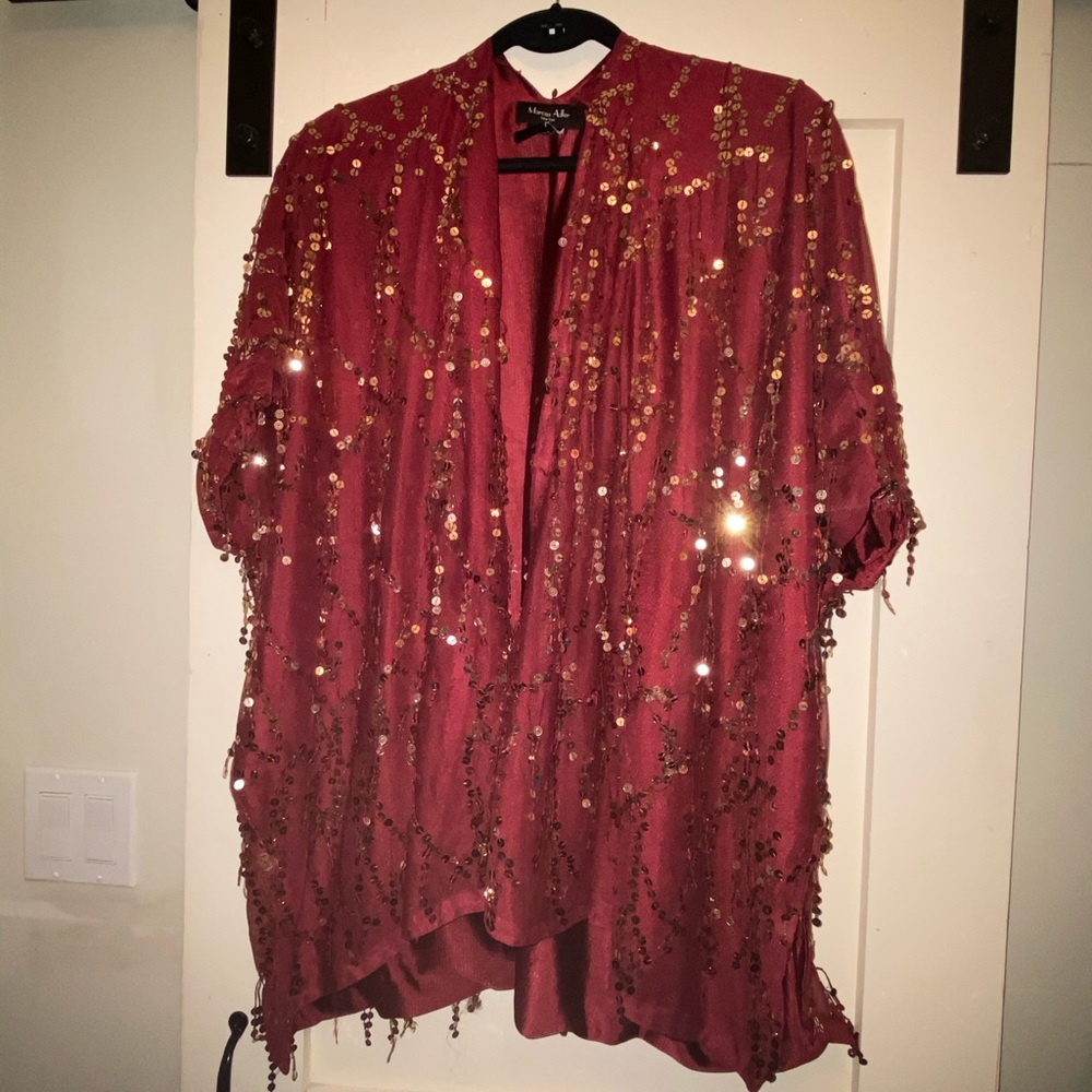 Sequin Cardigan/Cover Up